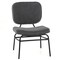 Costway 1/2 PCS Upholstered Accent Chair with Sponge Padding Adjustable Foot Pads & Metal Frame